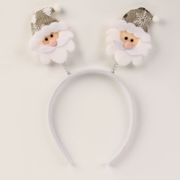 Новый год! Карнавальный ободок «Дед мороз», цвет серебряный Новый год! Карнавальный ободок «Дед мороз», цвет серебряный