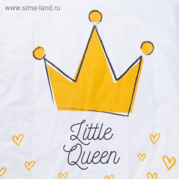 Постельное белье "Крошка Я" Little queen 112*147 см, 60*120+20 см, 40*60 см, 100% хлопок