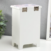 Шкатулка дерево комод 2 ящика "Эйфелева башня, лаванда" 18,5х11,5х7,5 см Шкатулка дерево комод 2 ящика "Эйфелева башня, лаванда" 18,5х11,5х7,5 см