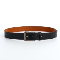 Ремень мужской, ширина 3,5 см, винт, пряжка металл, цвет чёрный Ремень мужской, ширина 3,5 см, винт, пряжка металл, цвет чёрный