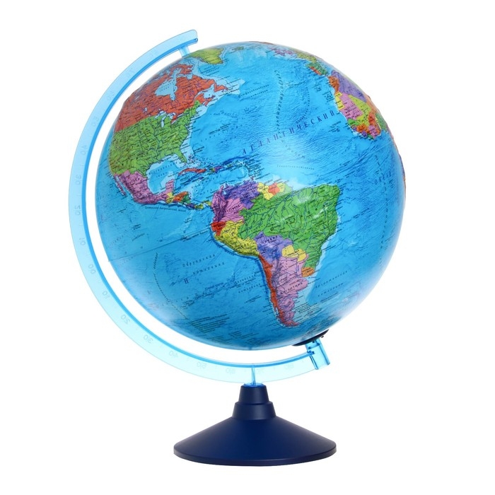 Глобус политический Глобус политический "Глобен", интерактивный, рельефный, диаметр 320 мм, с подсветкой от батареек, с очками