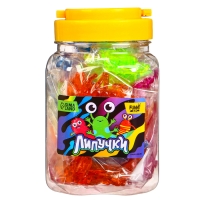 Липучка &laquo;Многоножки&raquo;, цвета МИКС, в банке