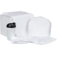 Набор Fleecy с термостаканом белый Набор Fleecy с термостаканом белый