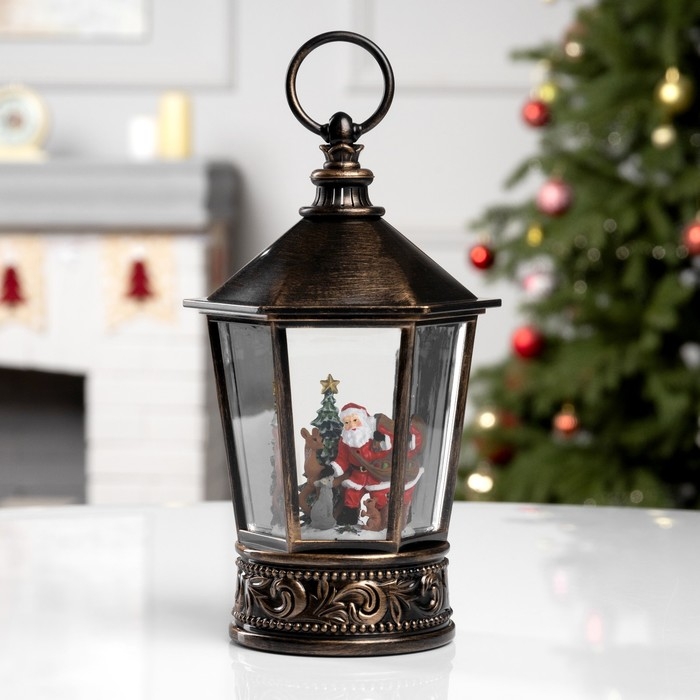 Фигура светодиодная &laquo;Снежные чудеса&raquo;, 22х14 см, музыка, батарейки ААх3 (не в комплекте), USB, свечение тёплое белое