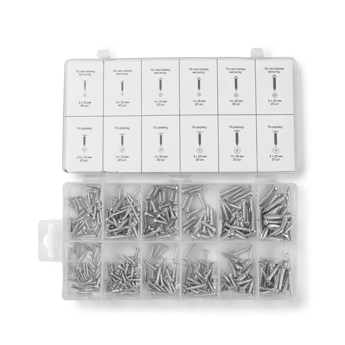 Набор саморезов ТУНДРА krep, 360 предметов Набор саморезов ТУНДРА krep, 360 предметов