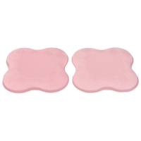 Набор подколенников для йоги и фитнеса Sangh, 19х19 см, 2 шт., цвет розовый