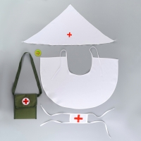 Карнавальный набор «Военная медсестра»: косынка, накидка, повязка, сумка, значок Карнавальный набор «Военная медсестра»: косынка, накидка, повязка, сумка, значок