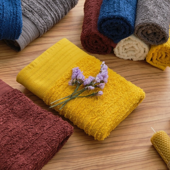 Полотенце махровое Love Life «Идеал» 50х90 см, горчичный, 100% хл, 450 гр/м2 Полотенце махровое Love Life «Идеал» 50х90 см, горчичный, 100% хл, 450 гр/м2