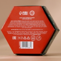 Подарочный набор URAL LAB &laquo;Снегопад чудес&raquo;, мыло для рук кусковое 100 г и мочалка для тела, Новый Год