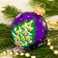 Шар "Новогодний " d-6 см, микс Шар "Новогодний " d-6 см, микс