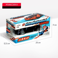 Джип металлический &laquo;Люкс&raquo;, 1:24, открываются двери, капот, багажник, инерция, цвет черный