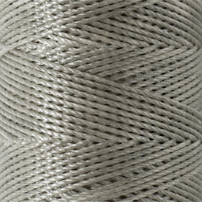 Нитки вощёные, круглые, 300D/3, 0,35 мм, 60 &plusmn; 2 м, цвет серый
