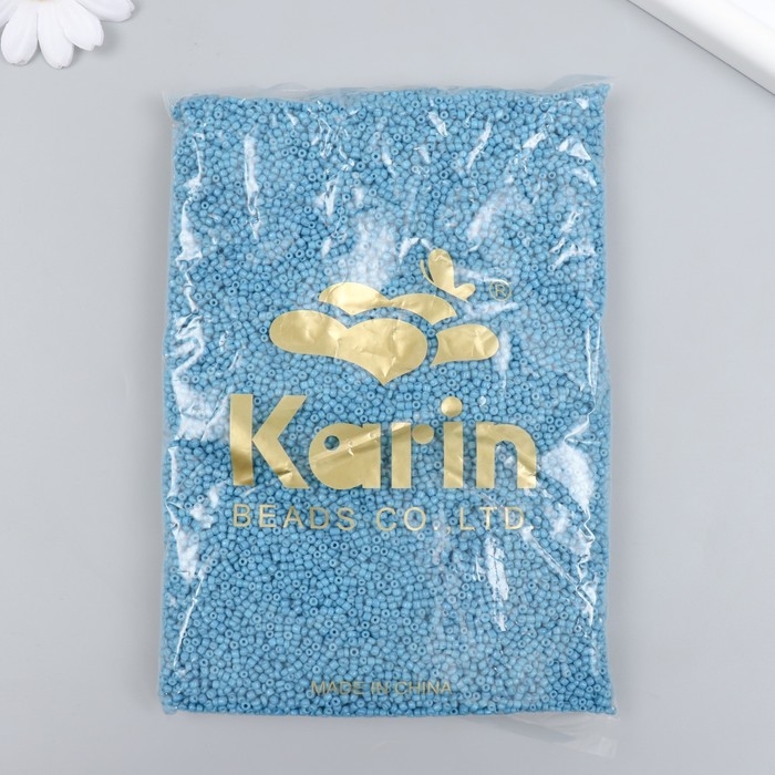 Бисер стекло 12/0 Бисер стекло 12/0 "Глубокий голубой" яркий 450 гр