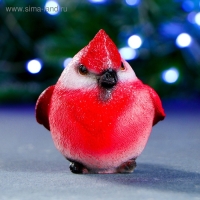 Фигура "Зимородок" красный 6х9х9см Фигура "Зимородок" красный 6х9х9см