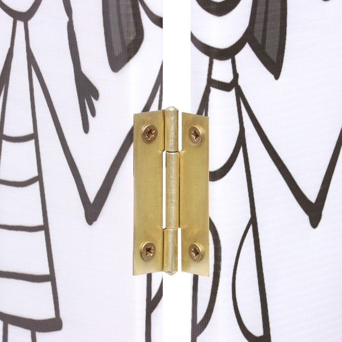 Ширма раскраска для детей Ширма раскраска для детей "Подружки. Паттерн Doodle style", 200х160 см