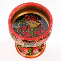 Фруктовница на ножке «Хохлома» Фруктовница на ножке «Хохлома»