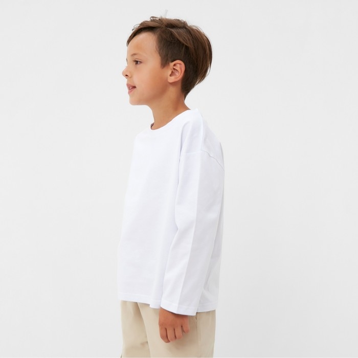 Лонгслив детский KAFTAN, р. 30 (98-104 см), белый