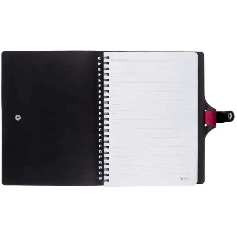 Ежедневник Strep Front на заказ, недатированный, малиновый