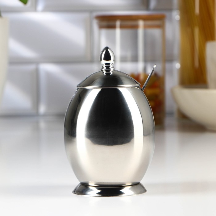 Сахарница из нержавеющей стали &laquo;Эгги&raquo;, 360 мл, 7,5&times;13 см