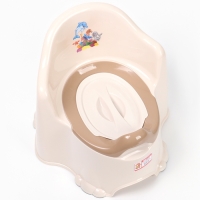 Горшок детский антискользящий &laquo;Комфорт&raquo; с крышкой, съёмная чаша, цвет кремовый