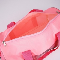 Сумка детская спортивная для девочки Meow, 40х24х21, отделение на молнии, длинный ремень, розовый цвет Сумка детская спортивная для девочки Meow, 40х24х21, отделение на молнии, длинный ремень, розовый цвет