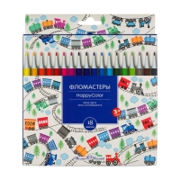 Фломастеры 18 цветов Happycolor, МИКС Фломастеры 18 цветов Happycolor, МИКС