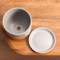 Горшок цветочный Галактика серая 0.8 л