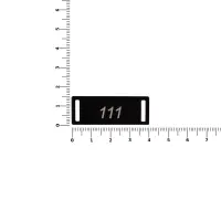 Шильдик металлический Kova, черный Шильдик металлический Kova, черный