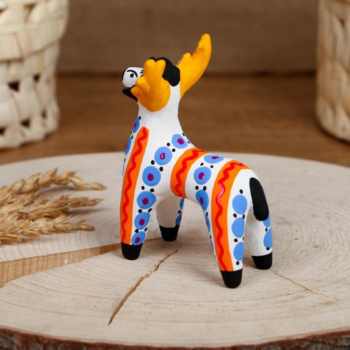 Дымковская игрушка Дымковская игрушка "Олень", микс