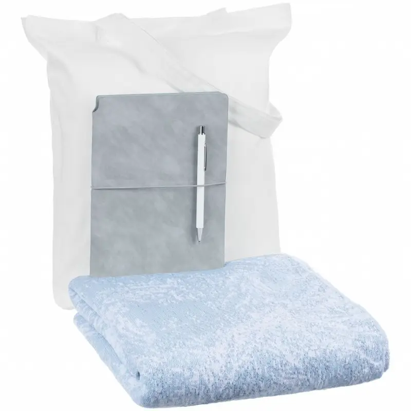 Набор Frost Pattern, голубой с белым