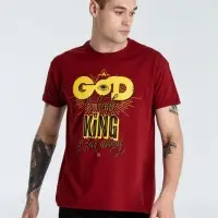 Футболка A God is High, гранатово-красная, размер XXL Футболка A God is High, гранатово-красная, размер XXL