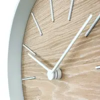 Часы настенные Bees, беленый дуб