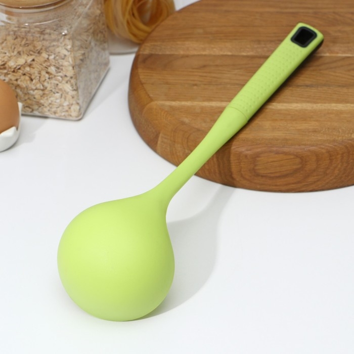 Половник Доляна &laquo;Трава&raquo;, 33 см, цвет зелёный