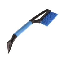 Щетка сметка, со скребком, Torso MG-011 автомобильная, мягкая ручка, 48 см, МИКС