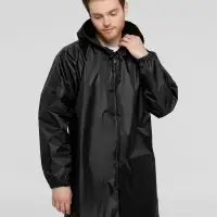 Дождевик &laquo;Сплавляюсь&raquo;, черный, размер XXL