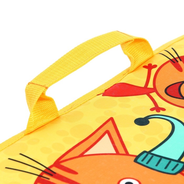 Ледянка мягкая &laquo;Три кота&raquo;, жёлтый, 40&times;54 см