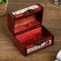 Шкатулка дерево сундучок "Письма из далека" 12х9х8,5 см Шкатулка дерево сундучок "Письма из далека" 12х9х8,5 см