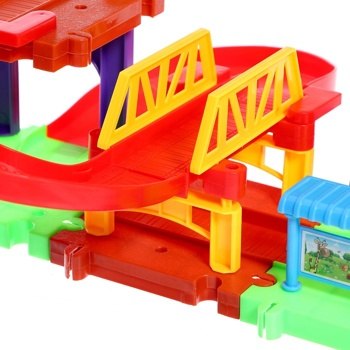 Железная дорога «Весёлое путешествие», работает от батареек Железная дорога «Весёлое путешествие», работает от батареек