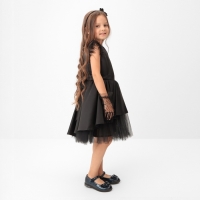 Платье нарядное детское KAFTAN, р.36 (134-140 см), черный Платье нарядное детское KAFTAN, р.36 (134-140 см), черный