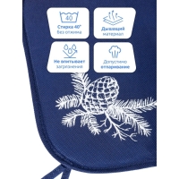 Сиденье для санок - матрас, универсальное, с кнопками, цвет синий Сиденье для санок - матрас, универсальное, с кнопками, цвет синий