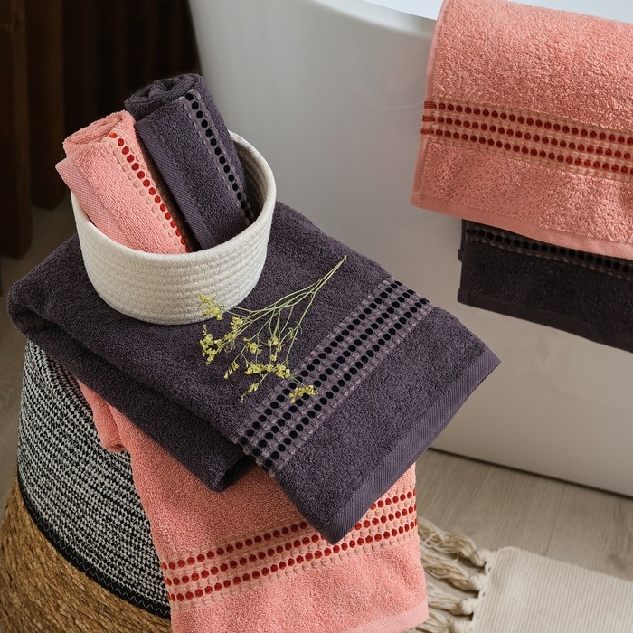 Полотенце махровое Love Life &laquo;Адажио&raquo; 30х50 см, пудровый, 100% хл, 450 гр/м2