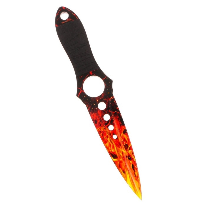 Деревянное оружие, детское сувенирное &laquo;Огонь&raquo;, нож скелетный, 21 х 4 см