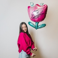 Воздушный шар фольгированный 24" &laquo;Цветок&raquo;, без подложки