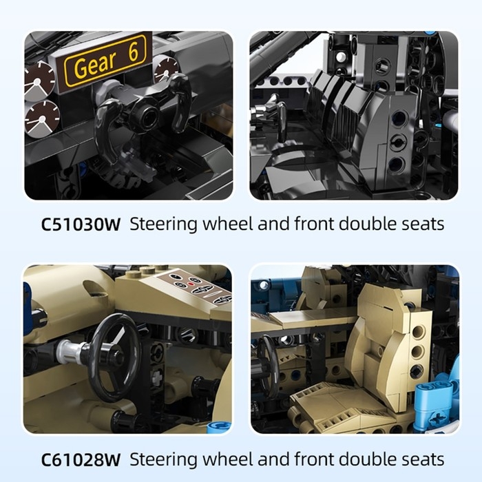 Конструктор &laquo;Техно. Спорткар&raquo;, 1200 деталей