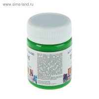 Краска по ткани, банка 50 мл, ЗХК Decola, зелёная светлая , 4128717, (акриловая на водной основе) Краска по ткани, банка 50 мл, ЗХК Decola, зелёная светлая , 4128717, (акриловая на водной основе)