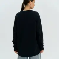 Свитшот оверсайз унисекс Omnifit, черный, размер XS/S