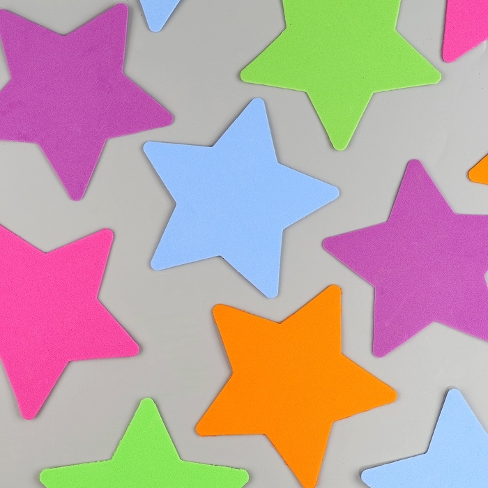 Набор фигурок из EVA Набор фигурок из EVA "Звёздочка", 12 шт, цвет МИКС