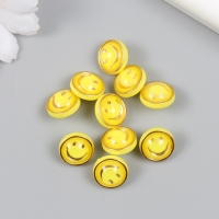 Пуговица пластик для творчества "Жёлтый смайлик" набор 10 шт 1,2х1,2х0,8 см Пуговица пластик для творчества "Жёлтый смайлик" набор 10 шт 1,2х1,2х0,8 см