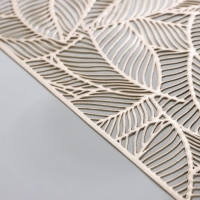 Дорожка на стол Доляна &laquo;Листопад&raquo;, 30&times;150 см, цвет золотой