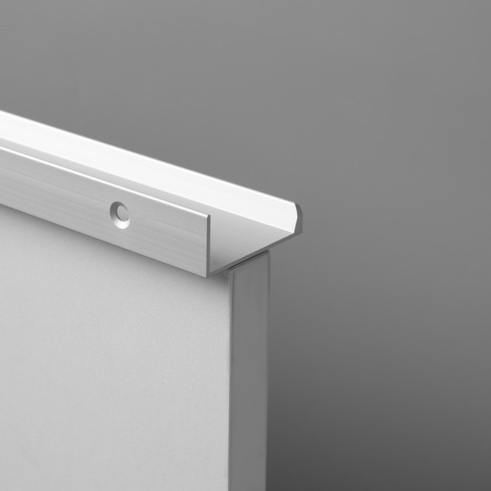 Торцевая ручка, Торцевая ручка, "Hidden", 480 мм, цвет сатиновый хром